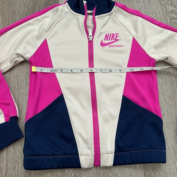 Nike heritage sportswear purple blue white full zip up jacket 6 6X - Picture 4 of 7